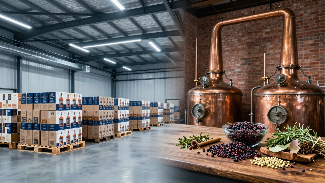 Split view of Ohio warehouse and Tennessee distillery facilities
