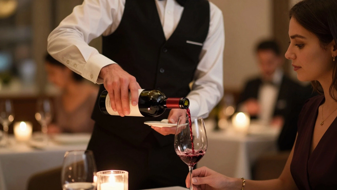 Why Waiters Put One Arm Behind Their Back When Pouring Wine