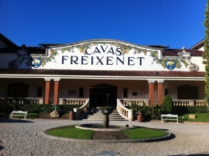 The beautiful entrance to Freixenet in Sant Sadurni